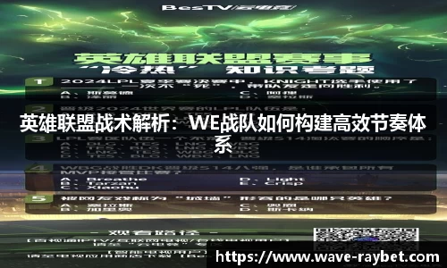 英雄联盟战术解析：WE战队如何构建高效节奏体系